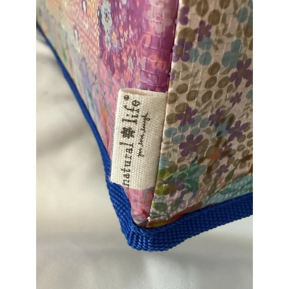 Natural Life Boho Flower Floral Collapsible Storage Cubes With Handles